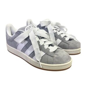 Adidas Campus 00's Grey Suede White‎ Stripes Casual Sneakers Shoes Women US 9